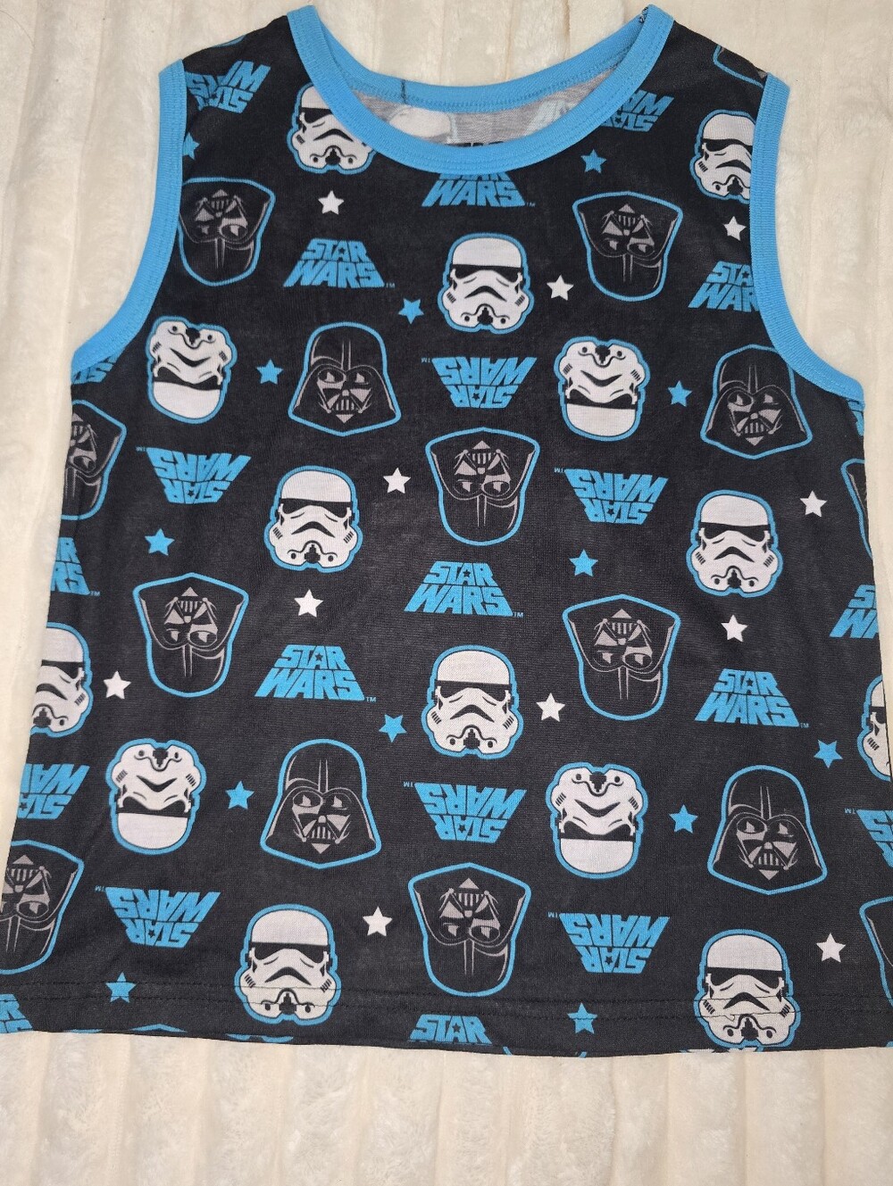 Star Wars Black & Blue Pajama Top - Size 8